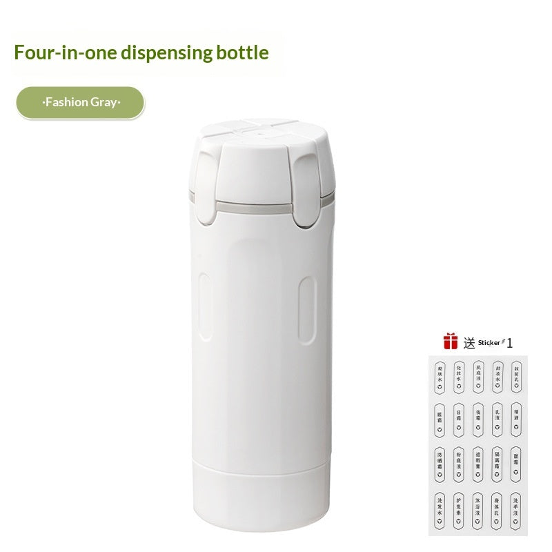Travel sized 4 in 1 Wash Care Bottle Portable Storage Bottle