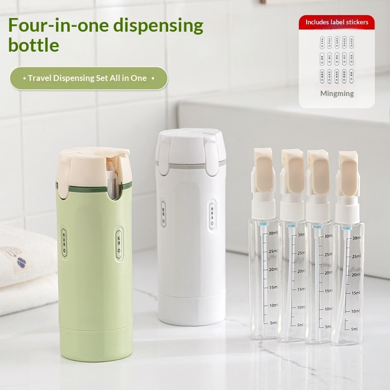 Travel  sized 4 in 1 Wash  Care Bottle Portable Storage Bottle