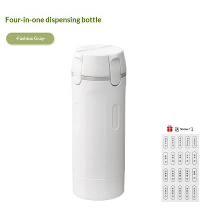 Travel  sized 4 in 1 Wash  Care Bottle Portable Storage Bottle