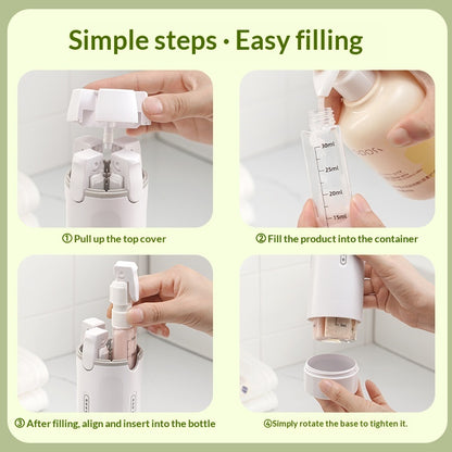 Travel  sized 4 in 1 Wash  Care Bottle Portable Storage Bottle