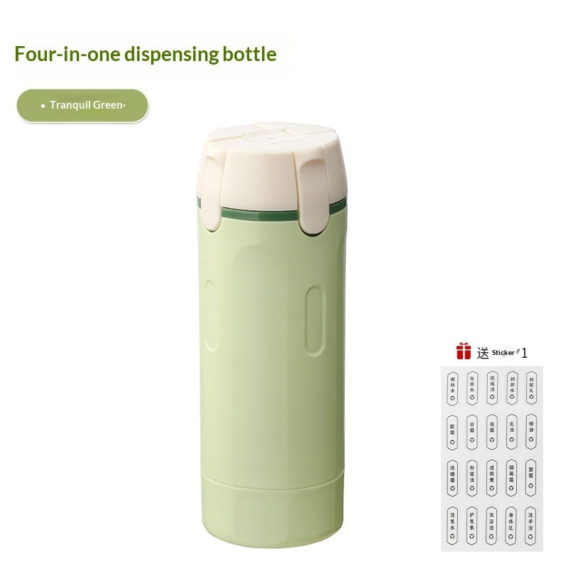 Travel  sized 4 in 1 Wash  Care Bottle Portable Storage Bottle