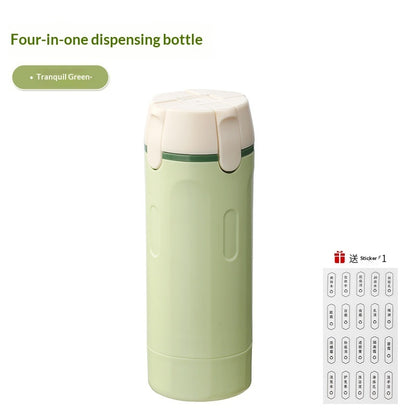 Travel  sized 4 in 1 Wash  Care Bottle Portable Storage Bottle